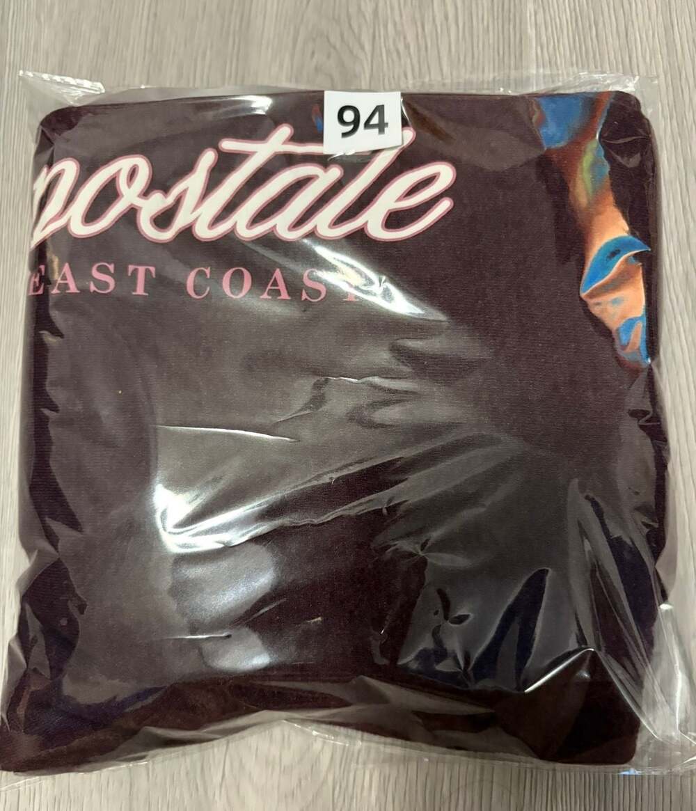 Aeropostale East Coast Logo Drawstring Fleece Sweatpants Joggers Burgundy Size X - Picture 3 of 3